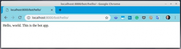 Hello world! for bot app